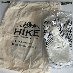 HF White and Black Patterned Sneakers